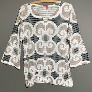Before + Again Super Soft Long Sleeve Blouse, Med